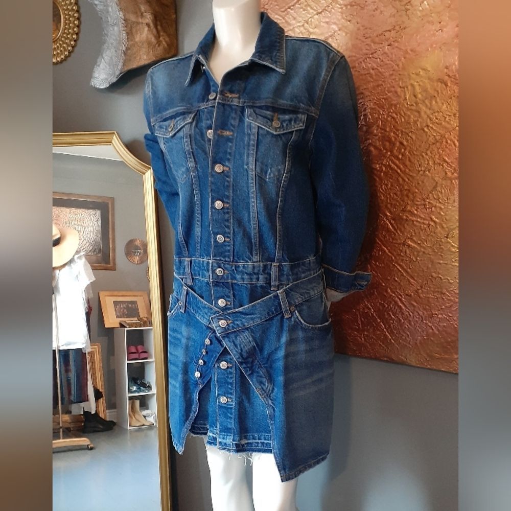 NWT Zara Limited Edition Denim Mini Dress